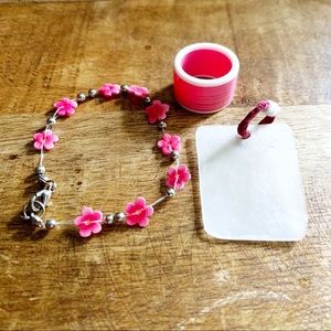 Pink and White Jewelry Grab Bag